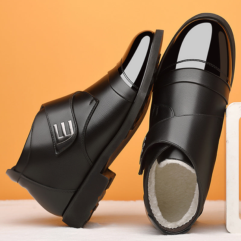 🏆【38-44】🔥Zimowe buty bawełniane z podszewką z polaru, buty casualowe w stylu brytyjskim