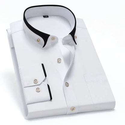 【S-4XL】👕2025 nová prodyšná business ležérní pánská košile