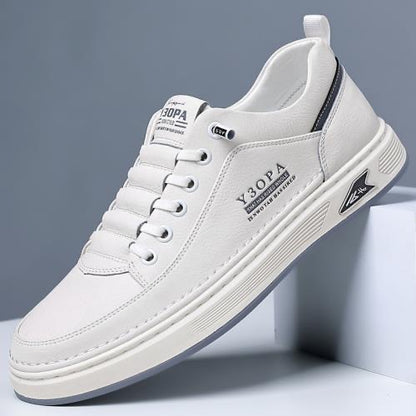 🔥👟【39-44】 2025 prodyšné kožené obchodní ploché boty pro muže