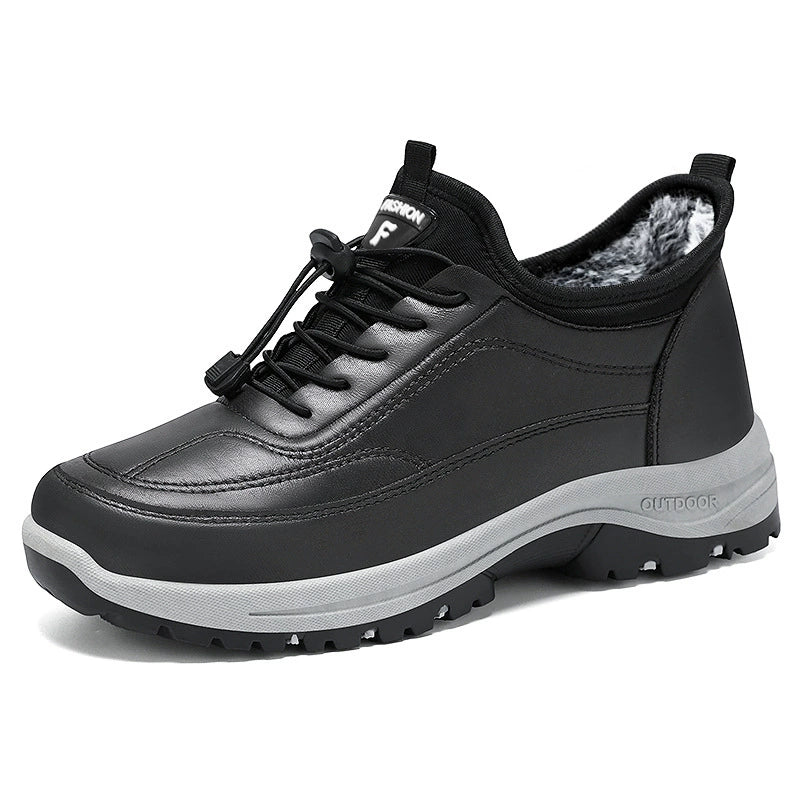 🔥❄️【40-45】2025 nowe męskie ciepłe buty zimowe, zamszowa podszewka, wodoodporne i antypoślizgowe, odpowiednie do aktywności na świeżym powietrzu