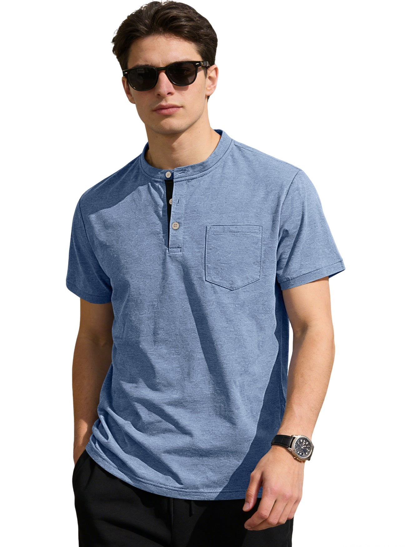 👔 Stylowy męski T-shirt w stylu casual na lato