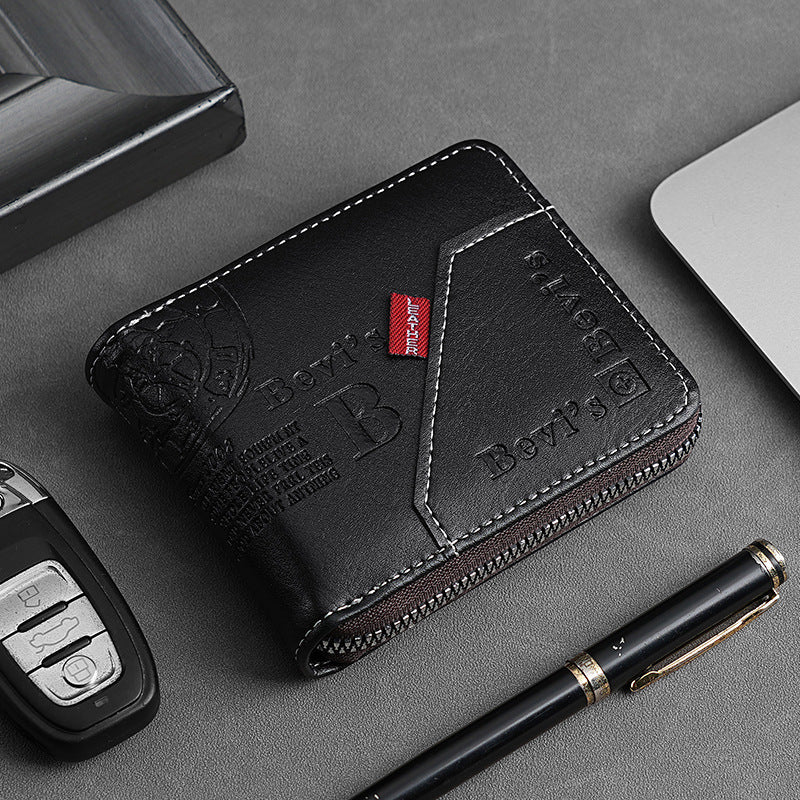 🔥🔥Nova in elegantna moška kratka denarnica z zadrgo v retro slogu.