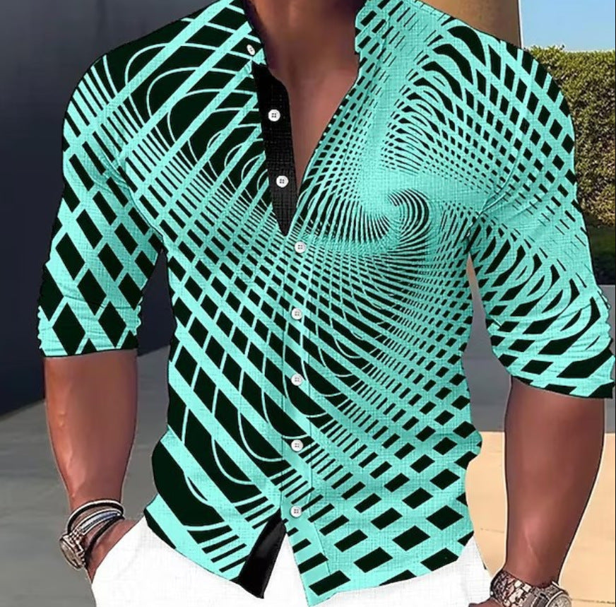 💥💥【Promocja ograniczona czasowo】👔【S-6XL】Męska bawełniana koszula z nadrukiem