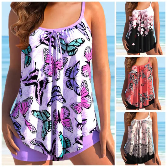 🌴✨【S-4XL】 Novi dvodelni bikini velike velikosti potiskom