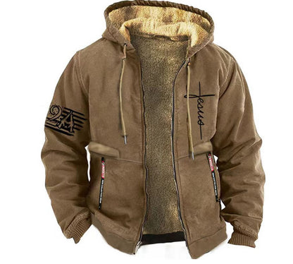 【S-3XL】Modna męska, jesienno-zimowa, pogrubiana kurtka z lekkiego aksamitu