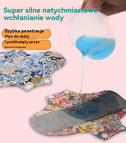【5 sztuk】 Zmywalna podkładka antybakteryjna wykonana z bawełny grafenowej