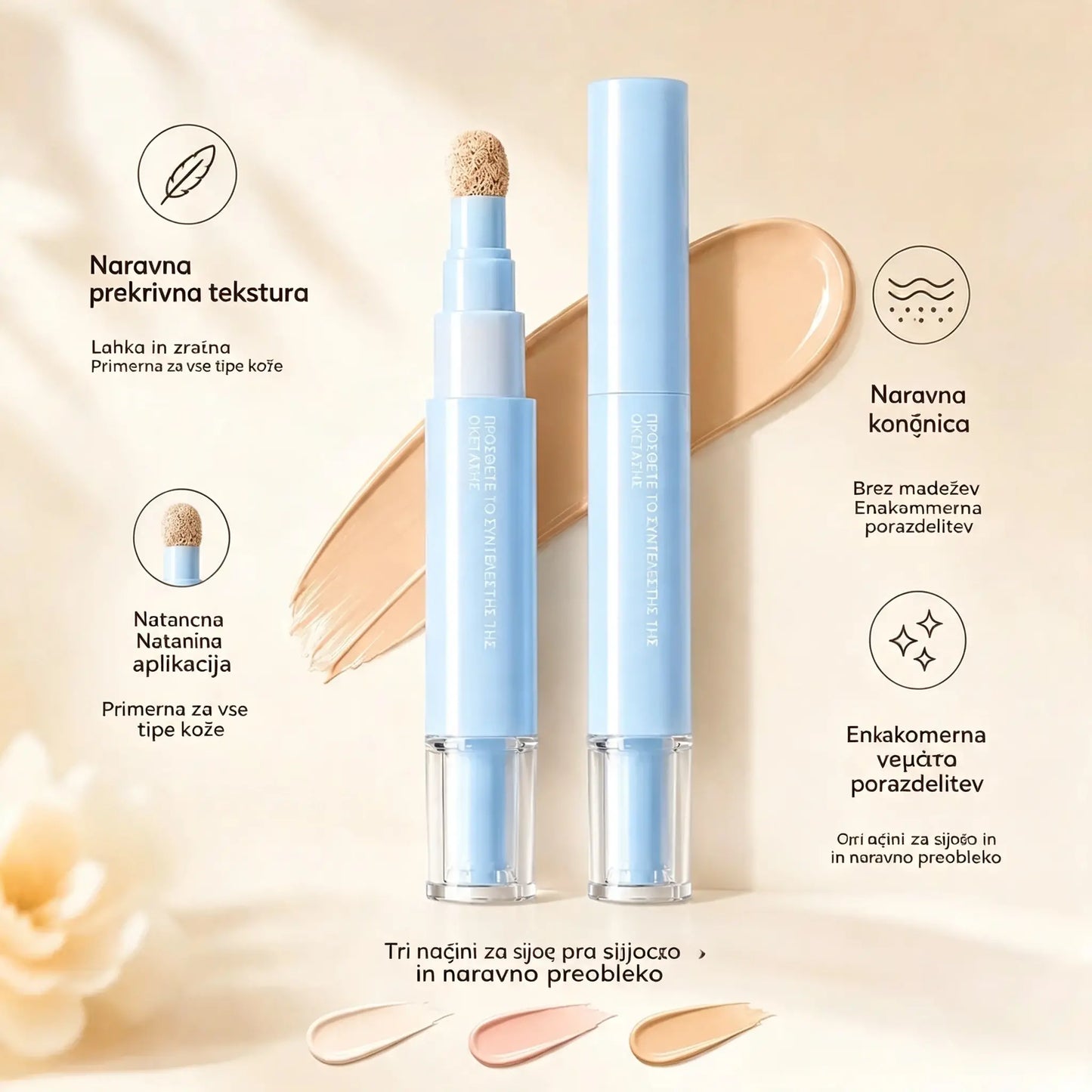🔥🔥Kupite 1, dobite 1 gratis! 💄Večfunkcijski vlažilni tekoči korektor v obliki peresa