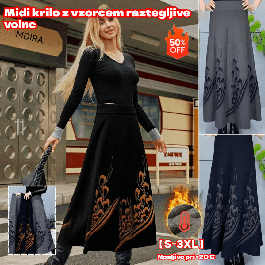 🎀【S-3XL】Jesensko in zimsko odebeljeno volneno krilo, modno in vsestransko