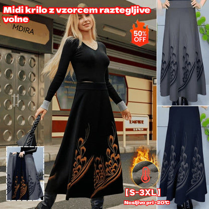 🎀【S-3XL】Jesensko in zimsko odebeljeno volneno krilo, modno in vsestransko