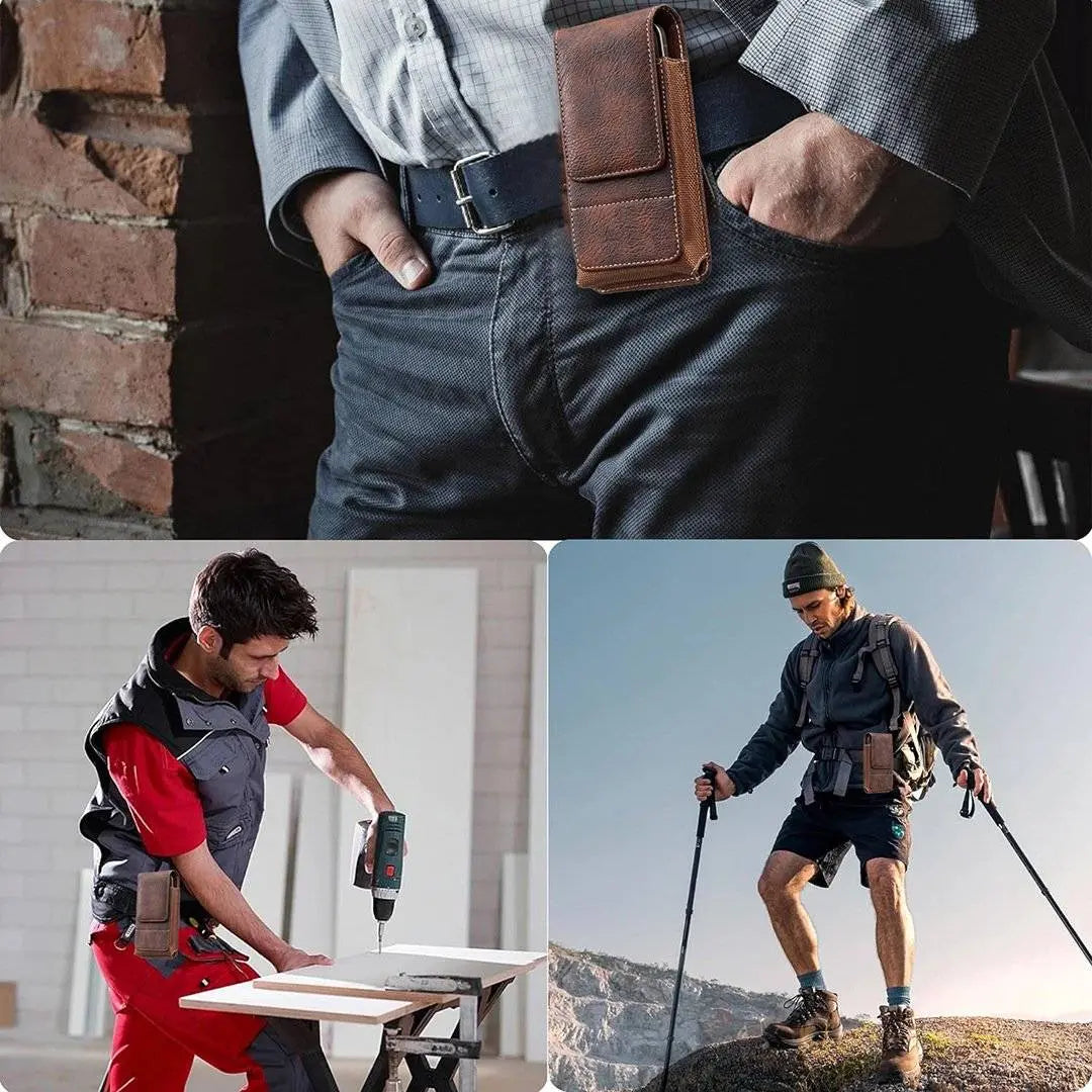 🔥 Etui za mobilni telefon s sponko za pas – magnetno zapiranje, trpežen in z režo za kartice