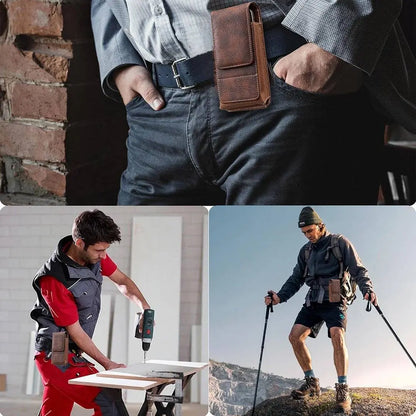 🔥 Etui za mobilni telefon s sponko za pas – magnetno zapiranje, trpežen in z režo za kartice
