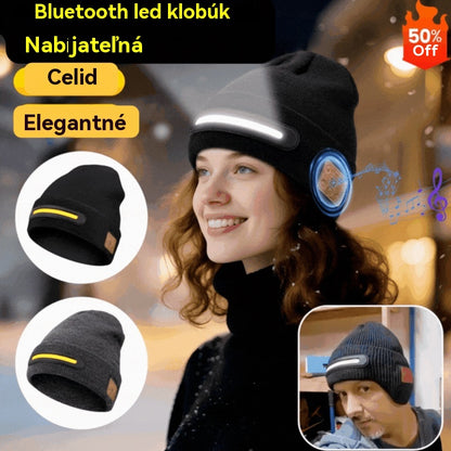 🔥🧢Nabíjecí LED čepice s Bluetooth，Zůstaňte v teple💡