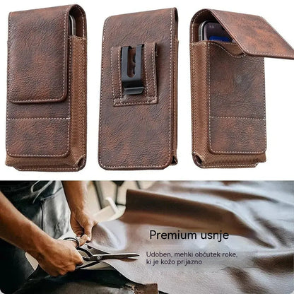🔥 Etui za mobilni telefon s sponko za pas – magnetno zapiranje, trpežen in z režo za kartice