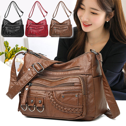 💥👜2025 nova torba za čez ramo/čez telo iz mehkega usnja velike prostornine