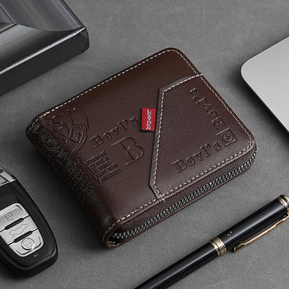 🔥🔥Nova in elegantna moška kratka denarnica z zadrgo v retro slogu.