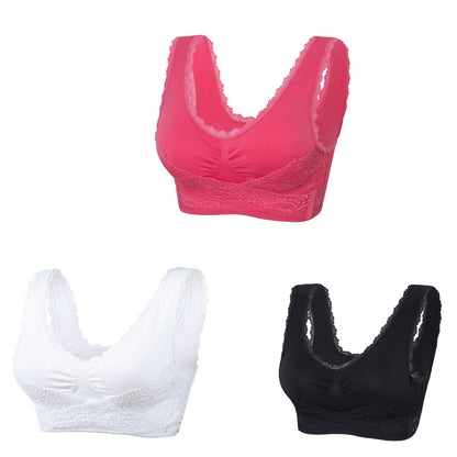 👙【3piezas】 Sujetador anti-caída con cierre lateral y diseño cruzado – Cómodo y moldeador ✨