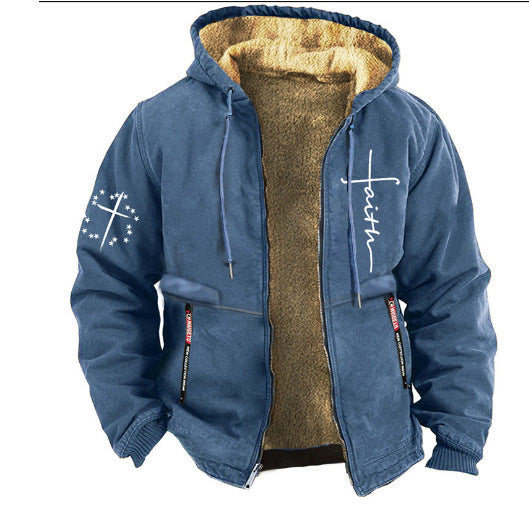 【S-3XL】Modna męska, jesienno-zimowa, pogrubiana kurtka z lekkiego aksamitu