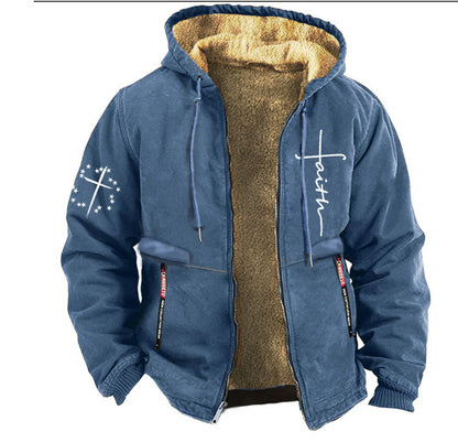 【S-3XL】Modna męska, jesienno-zimowa, pogrubiana kurtka z lekkiego aksamitu