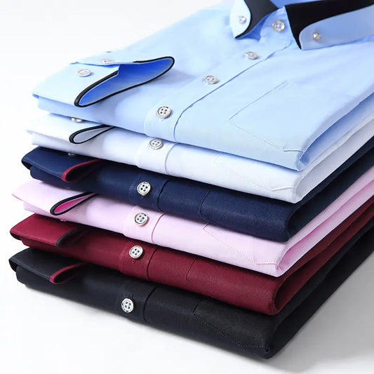 【S-4XL】👕2025 nová prodyšná business ležérní pánská košile