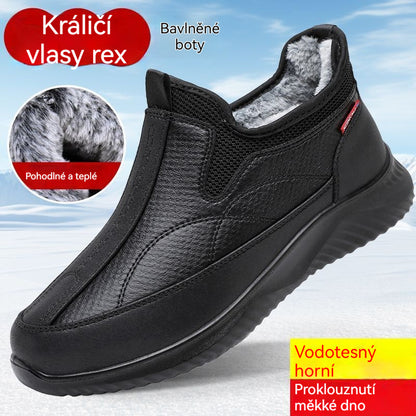 【39-44】🔥Odebeljeni zimski škornji, bombažna podloga in volnena podloga, topli, nepremočljivi, nedrseči, mehak podplat, lahki in udobni