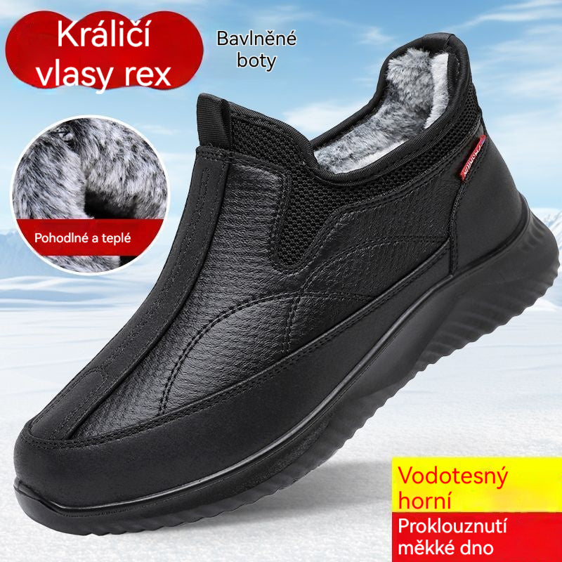 【39-44】🔥Odebeljeni zimski škornji, bombažna podloga in volnena podloga, topli, nepremočljivi, nedrseči, mehak podplat, lahki in udobni