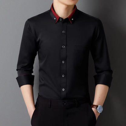 【S-4XL】👕2024 nowa, oddychająca męska koszula biznesowa na co dzień