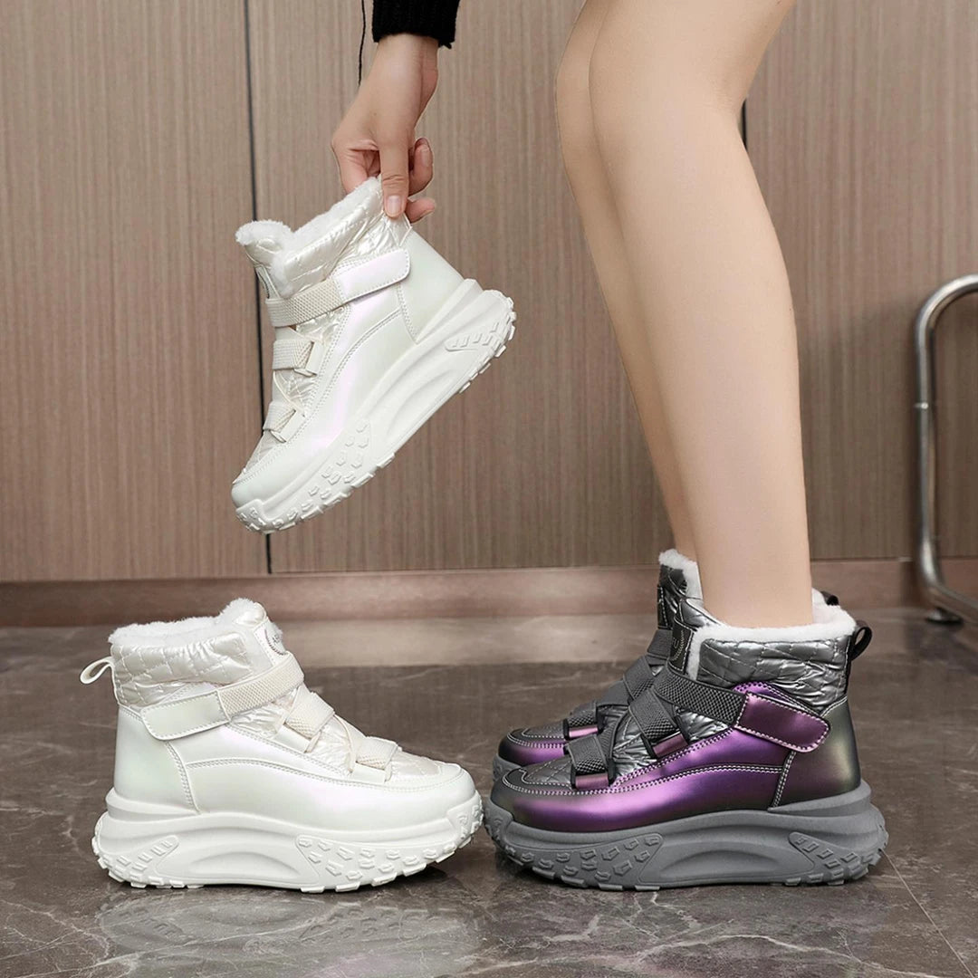 【Novinka 2026】【35-40】✨ Nové dámské boty na platformě s fleecovou podšívkou