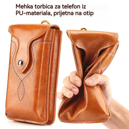 Riñonera multifuncional de doble capa para hombre