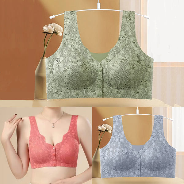 😍【Paket od 3 komada】Ženski bežični grudnjak s prednjim gumbima