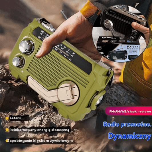 🏕️Przenośna wielofunkcyjna latarka radiowa AM