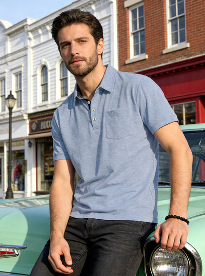 👔 Stylowy męski T-shirt w stylu casual na lato
