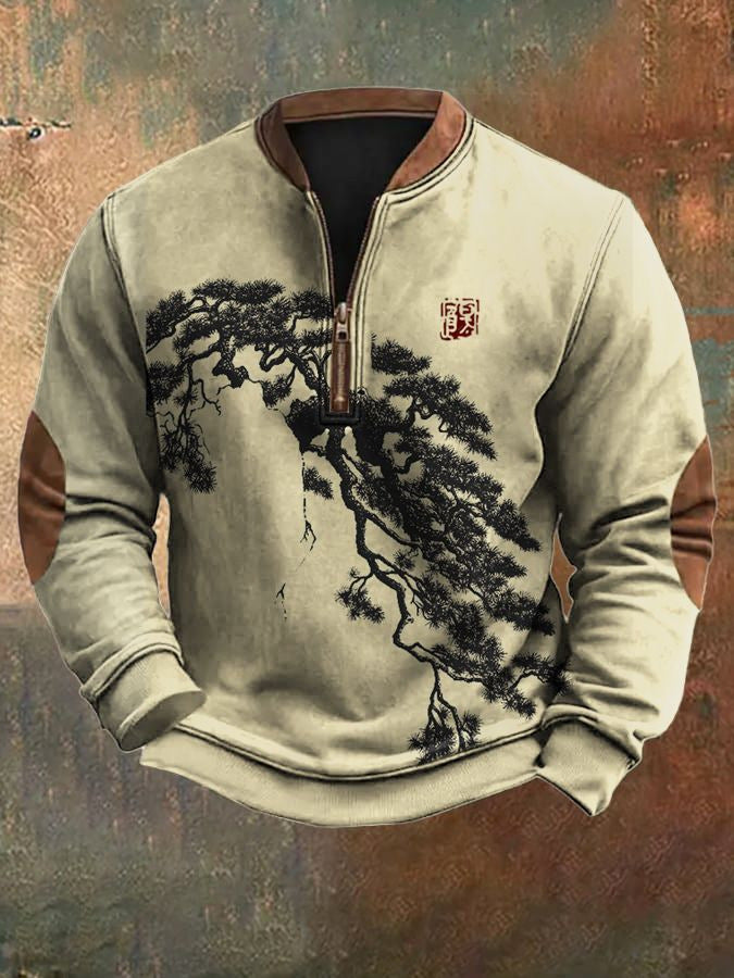 🔥【S-5XL】Męska półprzezroczysta bluza z kapturem zapinana na zamek z nowym jesienno-zimowym nadrukiem