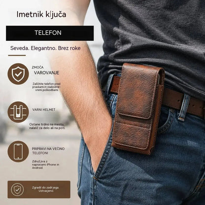 🔥 Etui za mobilni telefon s sponko za pas – magnetno zapiranje, trpežen in z režo za kartice