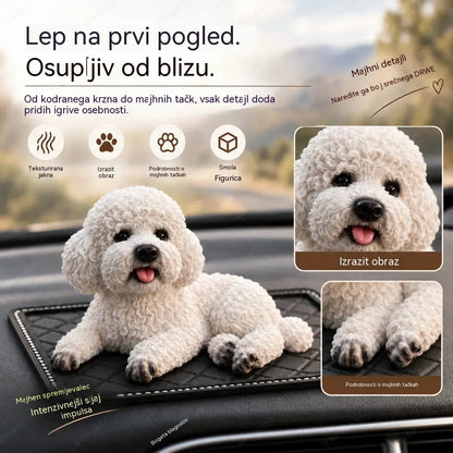 🐶✨ Okrasek za avto v obliki kodrasta: najljubša popestritev armaturne plošče