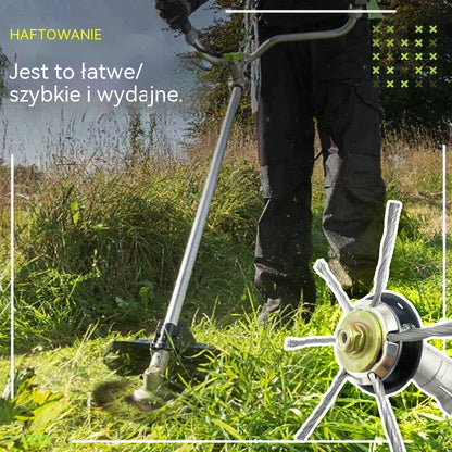 🔥✨【Kup 1, a drugi dostaniesz gratis: 2 sztuki】🔥 Wymienna głowica tnąca do kosiarki/podkaszarki - stalowa głowica tnąca do koszenia trawy 🌿✂️⚙️