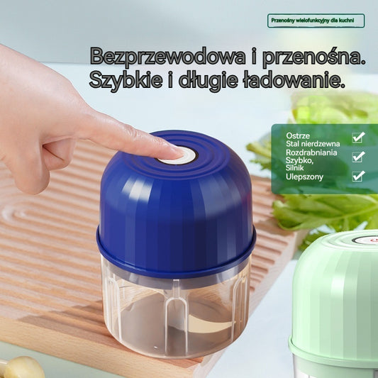 💥🧄 Elektryczna siekaczka do czosnku, mini przenośny rozdrabniacz do warzyw
