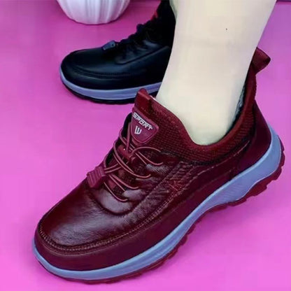 🌈⛄【35-41】Nowe jesienno-zimowe damskie buty z miękką podeszwą Wygodne trampki z prawdziwej skóry