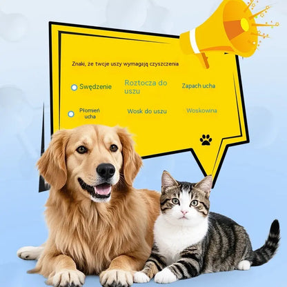 🔥✨【Kup 1, a 1 dostaniesz gratis】🐶🐱 Środek do czyszczenia uszu, który łagodzi swędzenie uszu u psów i kotów.