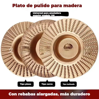 ⚙️🧰【50 % de descuento】 Disco multifuncional para dar forma a la lijadora angular para madera