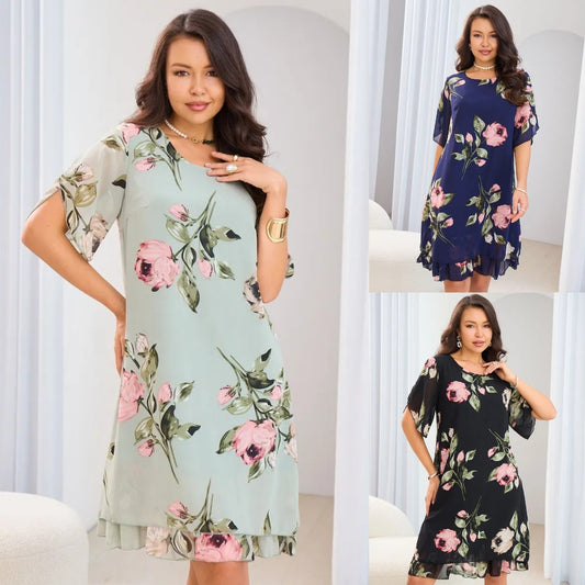 💐【S-5XL】 Eleganckie sukienki z nadrukiem