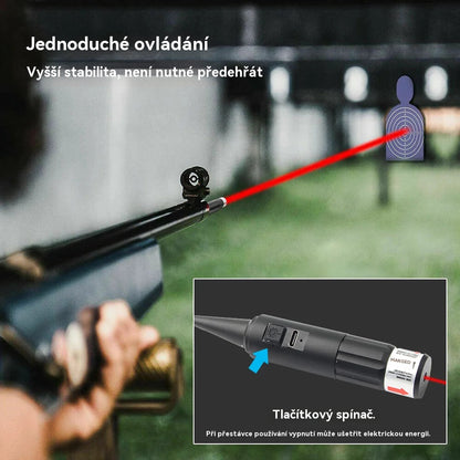 🎉Nastavitelná sada červeného laserového zaměřovače