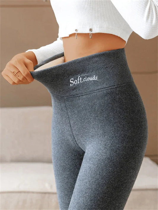 💥 【S-5XL】 Legginsy ocieplane z wełny, wysoki stan, duży rozmiar, wysoka elastyczność – niezbędne na jesień/zimę 2025!