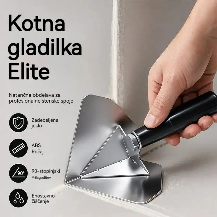 Kotna gladilka iz nerjavnega jekla