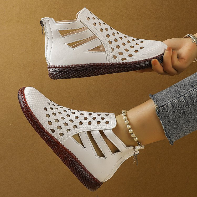 💥【35-40】Sandalias planas con agujeros transpirables para mujer - Verano fresco