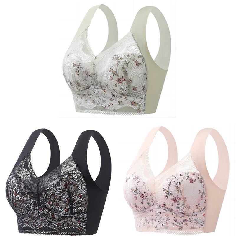 【3 sztuka】💕🎁Biustonosz Ice Silk Ultra-cienki, oddychający, regulowany [40 kg-100 kg]