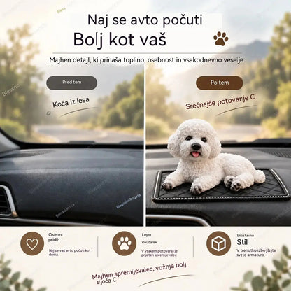🐶✨ Okrasek za avto v obliki kodrasta: najljubša popestritev armaturne plošče