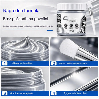 🔥3 izdelki za 27 evrov🛡️Pasta za poliranje in obnavljanje kroma (vključuje krtačko)