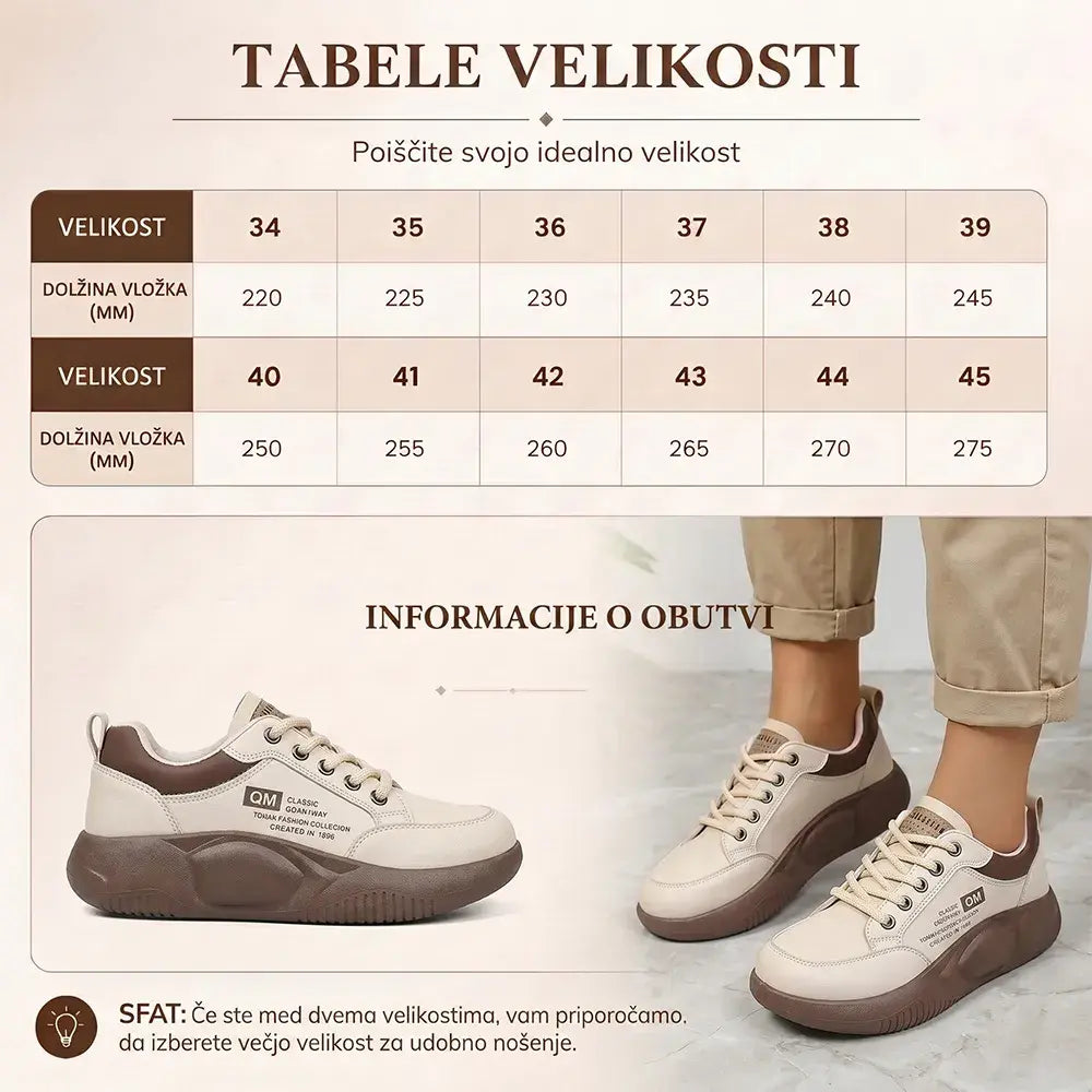 🏆👟【35-40】Modni čevlji za prosti čas z debelim podplatom, nov model, 2026