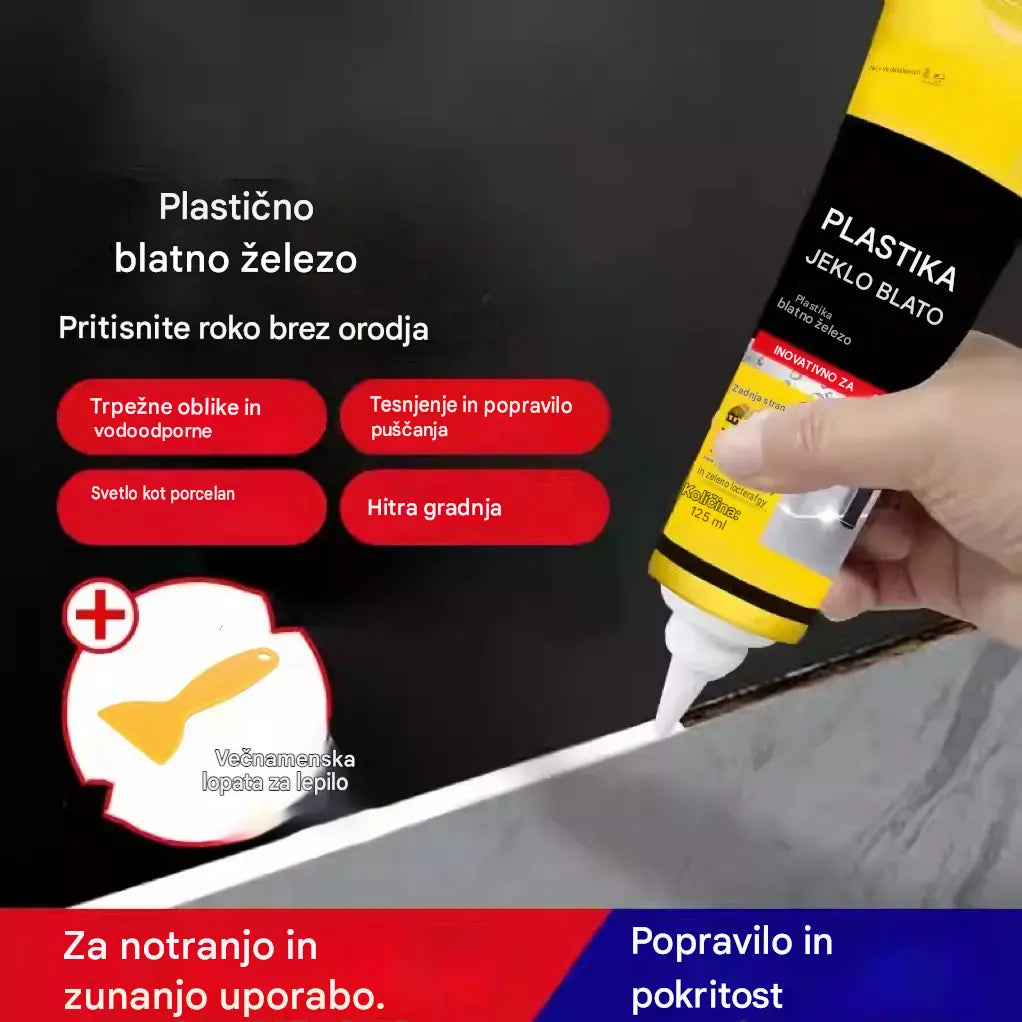 2  komplet 22evrov 💧🛡️Rumen in črn kit za plastiko in jeklo, vodoodporna in proti plesni odporna tesnilna masa, lepilo za steklo v kopalnici, hitro sušeče lepilo.