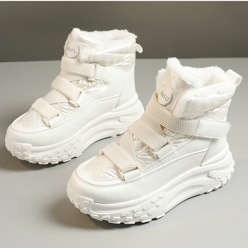 【Novinka 2026】【35-40】✨ Nové dámské boty na platformě s fleecovou podšívkou